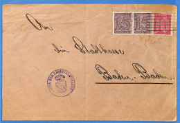 Allemagne Reich 1920 - Lettre De Karlsruhe - G33430 - Brieven En Documenten