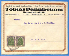 Allemagne Reich 1922 - Lettre De Kempten - G33388 - Briefe U. Dokumente