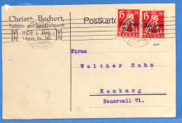 Allemagne Reich 1920 - Carte Postale De Hof - G33377 - Storia Postale