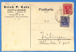 Allemagne Reich 1920 - Carte Postale De Tuttlingen - G33376 - Briefe U. Dokumente