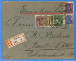 Allemagne Reich 1922 - Lettre Einschreiben De Berlin - G33352 - Storia Postale