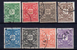 Mauritanie  - 1914  - Tb Taxe - N° 17 à 24 - Oblit - Used - Oblitérés