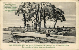 ** T2/T3 Kriegerfriedhof An Einer Strassenkapelle Bei Staszkówka. Entw. Von Leutn. Johann Ritter Von Szczepkowski. Krieg - Unclassified
