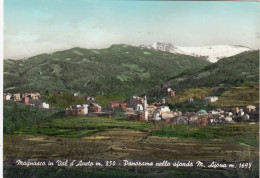 MAGNASCO-GENOVA-VAL D'AVETO-PANORAMA NELLO SFONDO MONTE AIONA-CARTOLINA VERA FOTOGRAFIA VIAGG.6-7-1965 - Genova (Genoa)