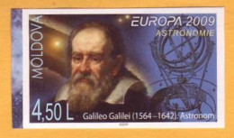 2009 Moldova Moldavie Moldau Galileo Galilei  Astronomer Europa-cept  1v Mint - 2009