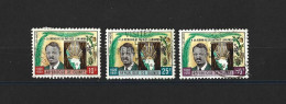 GUINEE  République   1962   Y.T. N° 75  76  77   Oblitéré - Guinea (1958-...)