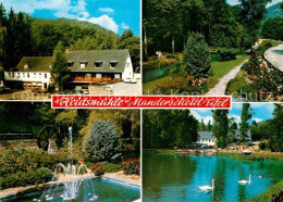 72714688 Manderscheid Eifel Hotel Heidsmuehle Springbrunnen Schwanenteich Mander - Manderscheid