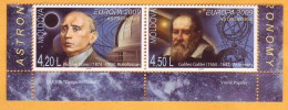 2009 Moldova Moldavie Moldau Galileo Galilei Donici Astronomer Europa-cept H-Blatt 11A 2v Mint - 2009