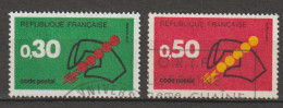 FRANCE : N° 1719 Et 1720 Oblitérés (Code Postal) - PRIX FIXE - - Gebraucht