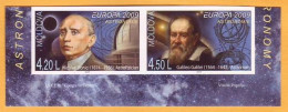 2009 Moldova Moldavie Moldau Galileo Galilei Donici Astronomer Europa-cept H-Blatt 11B 2v Mint - 2009