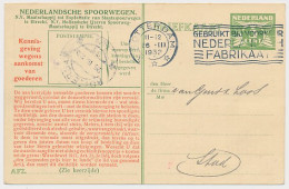 Spoorwegbriefkaart G. NS222 T - Locaal Te Rotterdam 1932 - Interi Postali