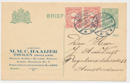 Briefkaart G. 99 A I Particulier Bedrukt Tholen 1920 - Ganzsachen