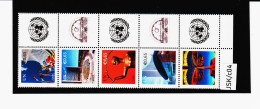 JSKc/04 UNO WIEN 2009 GRUSSMARKEN MICHL 592/96 FÜNFERSTREIFEN ** Postfrisch Siehe ABBILBUNG - Unused Stamps