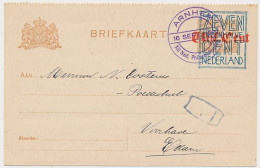 Briefkaart G. 140 B II Arnhem - Edam 1922 - Ganzsachen