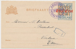 Briefkaart G. 140 B II Arnhem - Edam 1922 - Postwaardestukken