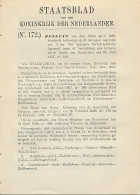 Staatsblad 1929 : Autobusdienst Nederhemert - S Hertogenbosch  - Historische Documenten