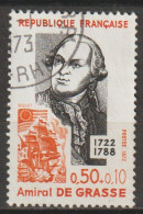 FRANCE : N° 1727 Oblitéré (Amiral De Grasse) - PRIX FIXE - - Used Stamps