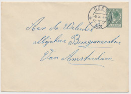 Envelop G. 25 A Uden - Amsterdam 1938 - Interi Postali