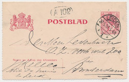 Postblad G. 10 Leiden - Amsterdam  - Postwaardestukken
