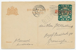 Briefkaart G. 177 I A.krt. Amsterdam - Groningen 1921 - Postwaardestukken