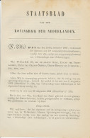 Staatsblad 1882 : Spoorlijn S Gravenhage - Scheveningen - Historical Documents