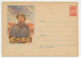 Postal Stationery Soviet Union 1958 Soldier - Militaria
