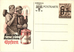 ** T2 Kämpfen Arbeiten Opfern; Winterhilfswerk WHW / "Fight, Work, Sacrifice" NSDAP German Nazi Party Propaganda, Swasti - Unclassified