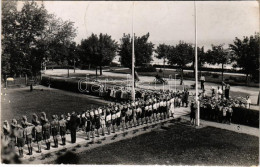 T2/T3 Ahlbeck, Hitlerjugend Tagok Zászlóavatáson / NSDAP Nazi Party Propaganda, Hitler Youth Members At A Flag Inaugurat - Unclassified