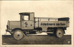 ** T2 Aktienbrauerei Zum Hasen / Német Sörfőzde Reklámja Teherautókkal / German Brewery's Advertisement With Daimler Tru - Unclassified