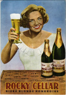 ** T2/T3 Rocky Cellar Biere Blonde Hongroise. Magyar Sörreklám / Hungarian Beer Advertisement (EK) - Unclassified