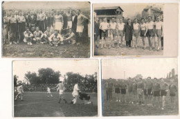**, * 4 Db RÉGI Focicsapat, Labdarúgócsapat Képeslap, Fotólap. Közte Budagyöngye Sport Club és Debrecen / 4 Pre-1945 Spo - Unclassified
