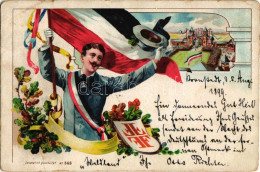 T3/T4 1899 (Vorläufer) Turnfest! / German Gymnastics Festival Advertisement Art Postcard. Nr. 548. Art Nouveau Litho (fa - Non Classés