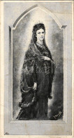 ** T3 Erzsébet Királyné (Sissi) Gyászlapja / Obituary Postcard Of Empress Elisabeth Of Austria (Sisi) (non PC) (fa) - Ohne Zuordnung