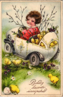 T2/T3 1942 Boldog Húsvéti ünnepeket / Easter Greeting Art Postcard S: Hannes Petersen (EK) - Non Classés