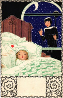 * T2/T3 1917 Újév / New Year Art Postcard With Chimney Sweeper. W.R.B. & Co. Vienne Serie 22-103. S: Susi Singer (fl) - Unclassified