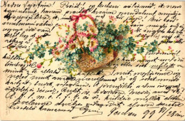 T3/T4 1899 Floral Greeting Card, Gebrüder Obpacher Serie 31 No. 15148. Litho (wet Damage) - Sin Clasificación