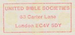 Meter Cut GB / UK 1985 United Bible Societies - Altri & Non Classificati