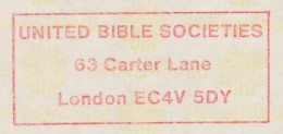 Meter Cut GB / UK 1985 United Bible Societies - Other & Unclassified