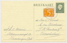 Briefkaart G. 342 / Bijfrankering Vlaardingen - Voorschoten 1971 - Ganzsachen