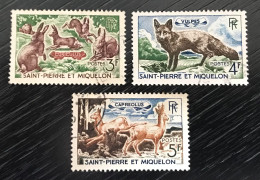 Lot De 3 Timbres Oblitérés Saint Pierre Et Miquelon 1964 Yt N° 372 À 374 - Gebruikt