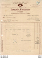 BRUNE FRÈRES ...FURES ..ISÈRES.. FACTURE DE 1929 ....MANUFACTURE DE SCIES - 1900 – 1949