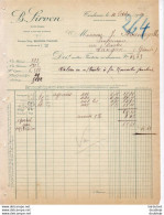 B.SIRVEN.....TOULOUSE .... FACTURE DE 1922  .... - Imprimerie & Papeterie