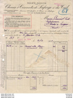 SOCIÉTÉ ANONYME DES CHAUX ET CIMENTS DE LAFARGE ET DU TEIL...FACTURE DE 1929 .... - 1900 – 1949