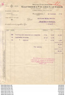 GAUTHIER & VICARD GAUTHIER à VILLEURBANNE .......... CORRESPONDANCE COMMERCIALE DE 1921 - Andere & Zonder Classificatie