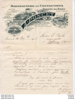 MANUFACTURE DE CONFECTIONS A.PONCET à PARIS ( 20 ème )      ...  CORRESPONDANCE COMMERCIALE DE 1906 - Textile & Vestimentaire