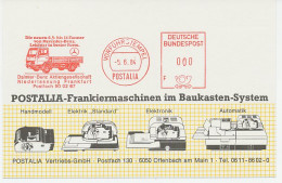 Demonstration Meter Card Germany 1984 Truck - Mercedes Benz - Camiones