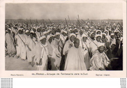 MAROC  SCENES ET TYPES  Groupe De Fantassins Dans Le Sud  ..... - Sonstige & Ohne Zuordnung