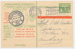 Spoorwegbriefkaart G. NS228 F - Locaal Te Den Haag 1933 - Postwaardestukken