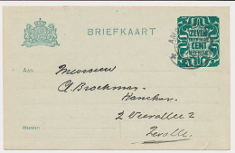 Briefkaart G. 168 A II Amsterdam - Zwolle 1924  - Interi Postali