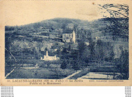 D81  LACAUNE LES BAINS  Le Jardin Public Et Le Monument - Sonstige & Ohne Zuordnung